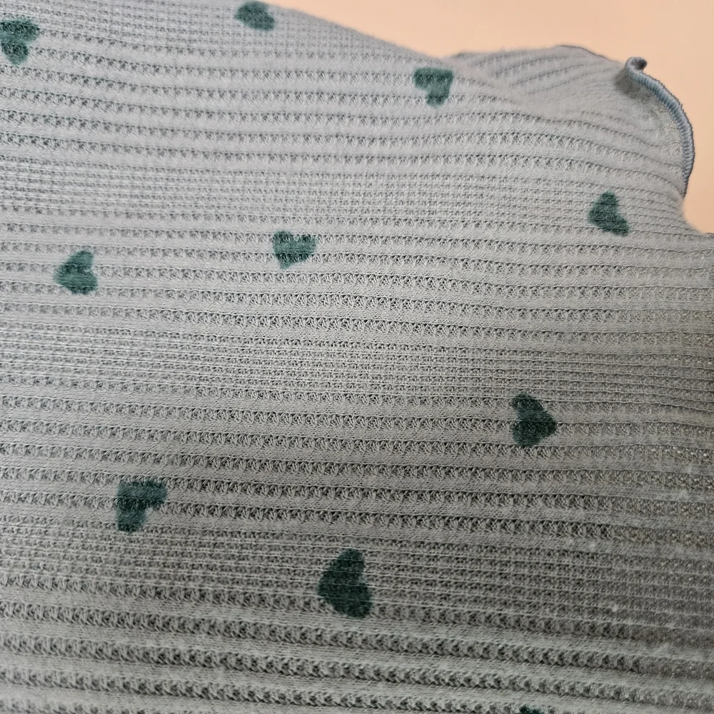 Cat & Jack Girls Sz Lg Sage Green Textured Knit Top - Picture 3 of 5